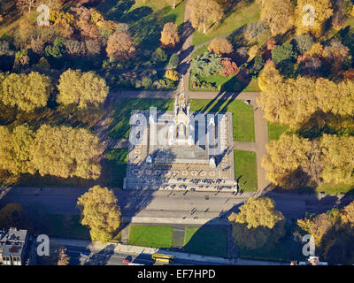 Das Albert Memorial, Kensington Gardens und Central London Stockfoto