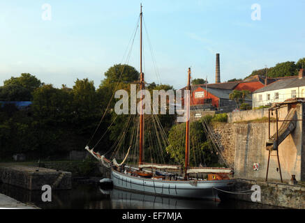 September 2014 am Hafen von Charlestown, Cornwall Pic Mike Walker, Mike Walker Bilder Stockfoto