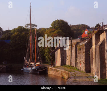 September 2014 am Hafen von Charlestown, Cornwall Pic Mike Walker, Mike Walker Bilder Stockfoto