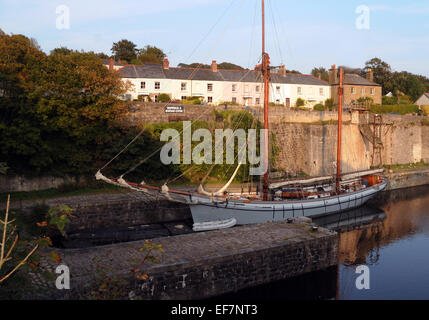 September 2014 am Hafen von Charlestown, Cornwall Pic Mike Walker, Mike Walker Bilder Stockfoto