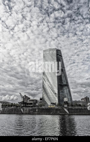 Die neue Europäische Zentralbank Gebäude im Osten von Frankfurt am Main, Skyline, Deutschland, EZB, EZB Stockfoto