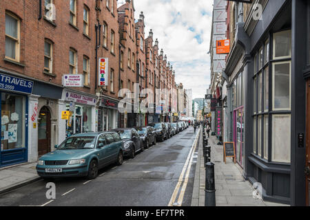 Anzeigen einer Seitenstraße typische London genannt Hanbury Street, gleich neben dem beliebten Brick Lane im Zentrum von London. Stockfoto