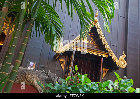 Wat Phra Kaeo, buddhistischer Tempel in Chiang Rai, berühmt für haben untergebracht, im 14. Jahrhundert, der Smaragd-Buddha, Thailand Stockfoto