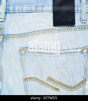 Denim-Jeans Tasche Fragment zurück Stockfoto