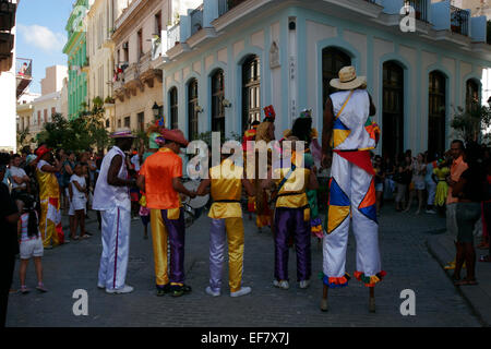 Straßenkünstler in Havanna, Kuba Stockfoto