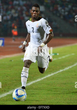 Äquatorial-Guinea. 27. Januar 2015. African Cup of Nations-Fußball-Turnier, Südafrika gegen Ghana. Christian Atsu (Ghana) © Aktion Plus Sport/Alamy Live-Nachrichten Stockfoto