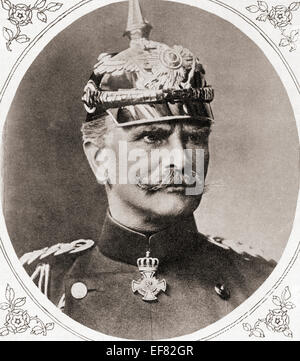 Anton Ludwig August von Mackensen, 1849 – 1945, geboren August Mackensen. Deutscher Soldat und Feldmarschall.  Von The Illustrated War News veröffentlicht 1915. Stockfoto