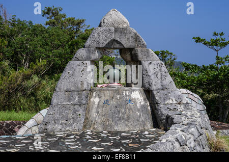 Krieg / Friedensdenkmal auf Tokashiki Island, Okinawa, Japan Stockfoto