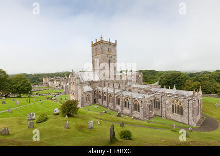 St. Davids Kathedrale, Pembrokeshire, Wales Stockfoto