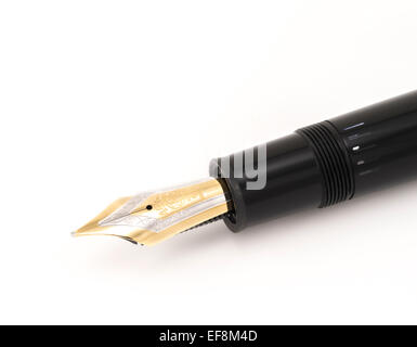 Montblanc - Meisterstück 149 Füllfederhalter eine klassische Design-Ikone mit schwarzem Kunstharz Körper und Gold Nib. Stockfoto