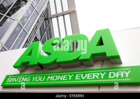 ASDA Beschilderung außerhalb Kopf Bürogebäude in Leeds Stockfoto