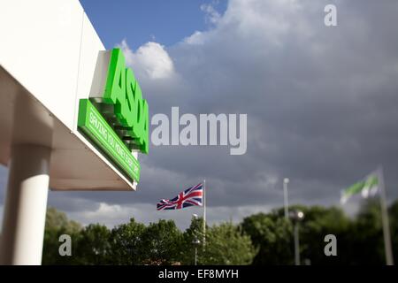 ASDA Beschilderung außerhalb Kopf Bürogebäude in Leeds Stockfoto