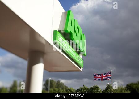 ASDA Beschilderung außerhalb Kopf Bürogebäude in Leeds Stockfoto