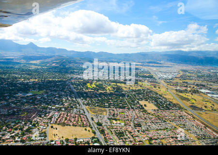 Blick über Townships und Vororte, Kapstadt, Südafrika Stockfoto