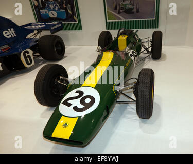 Jim Clark die 1962/63 Lotus 25: das Auto gewann er seinen ersten F1-WM-Titel in. Stockfoto