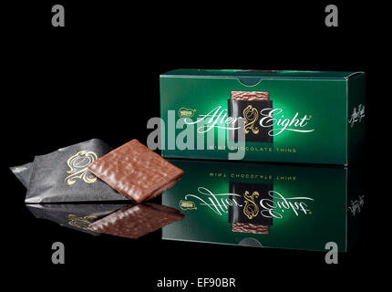 Nach acht Mints Stockfoto