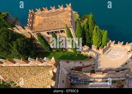 Malcesine, die Festung Stockfoto