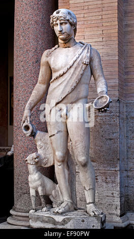 Cortile del Belvedere ausgestellt. Fahren Sie auf assoziierte Statue (Vatican Museum Rom-Italien) Stockfoto