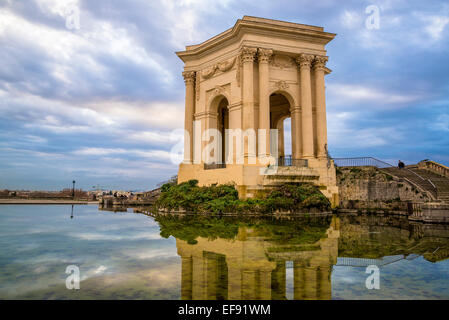 18. Jahrhundert Wasserturm, Montpellier, Frankreich Stockfoto