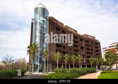 Hafengebäude Pallas, städtische Siedlung Port Marianne, Montpellier, Frankreich Stockfoto