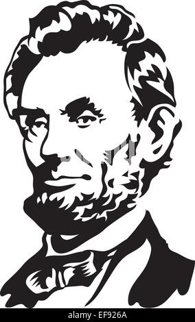 Porträt von Abraham Lincoln Stock Vektor