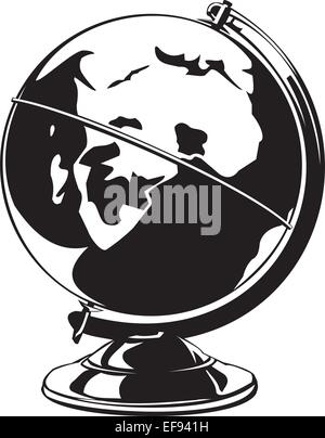 Schreibtisch-Globus Stock Vektor