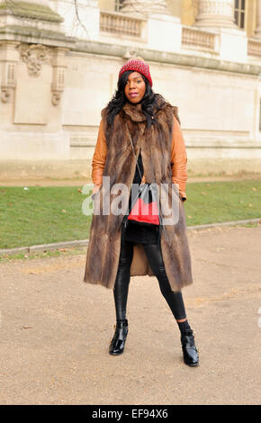 Patricia Afzal Ankunft bei der Chanel-Modenschau während der Haute Couture Fashion Week in Paris - 27. Januar 2015 - Foto: Start-und Landebahn Manhattan/Celine Gaille/Picture Alliance Stockfoto