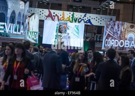 Madrid, Spanien. 29. Januar 2015. FITUR, internationale Reisen und Tourismus-Messe in IFEMA. Bildnachweis: ABEL F. ROS/Alamy Live-Nachrichten Stockfoto