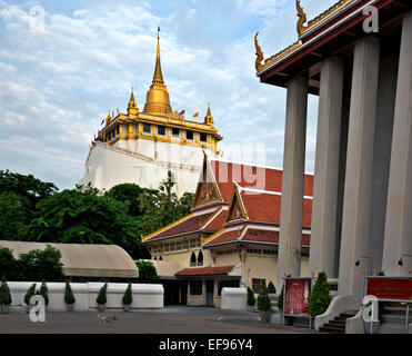 TH00390-00... THAILAND - Golden Mount (Phu Khao Thong) und Wat Saket in Bangkok. Stockfoto