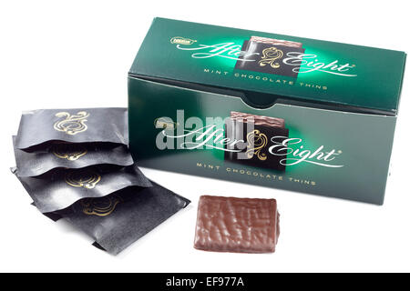 Nach acht Mints Stockfoto