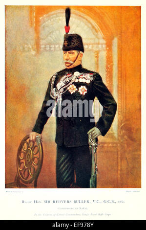 Prominente der Armee 1900 gerade Hon Sir Redvers Buller VC G C B Kommandeur in Natal. In Uniform der Oberst Kommandant König, Stockfoto