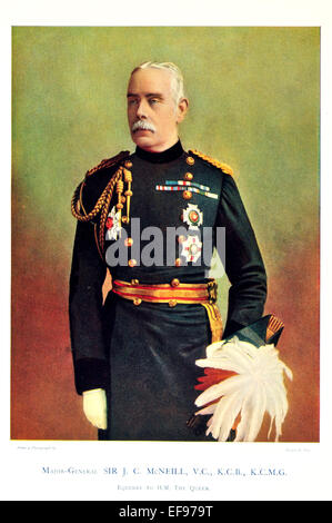 Prominente von der Armee 1900 Generalmajor Sir J C McNeill V C K C B K C M G Stallmeister, H M Königin Stockfoto