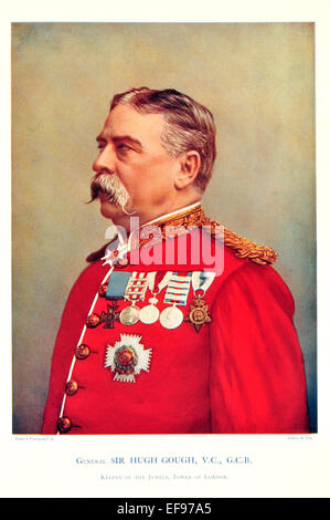 Prominente der Armee 1900 General Sir Hugh Gough V C G C B Keeper Juwelen Tower of London Stockfoto