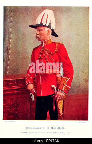 Prominente von der Armee 1900 Generalmajor G H Marshall Kommandeur der Royal Artillery südafrikanischen Feld Kräfte Stockfoto