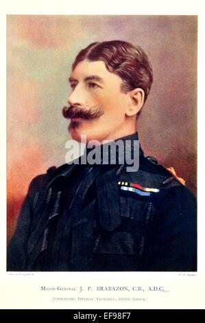 Prominente der Armee 1900 Generalmajor J P Brabazon C B A D C Kommandeur der kaiserlichen Yeomanry Südafrika Stockfoto