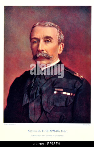 Prominente der Armee 1900 General E F Chapman C B Kommandeur der Truppen in Schottland Stockfoto