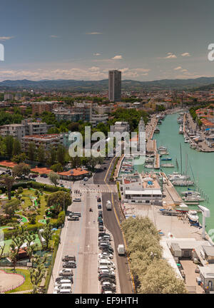 Rimini Stadtbild Stockfoto