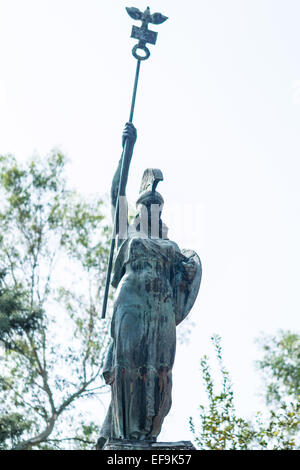 Bronze Statue, die antiken römischen Soldaten Stockfoto