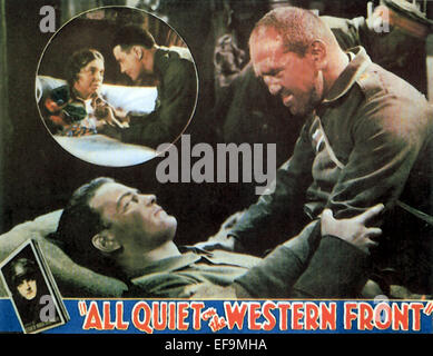 LEW AYRES, Louis Wolheim, alles ruhig an der Westfront, 1930 Stockfoto