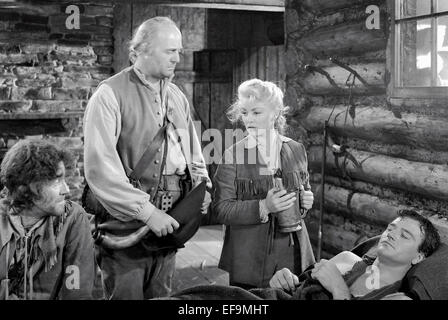 CLAIRE TREVOR, JOHN WAYNE, ALLEGHENY Aufstand, 1939 Stockfoto