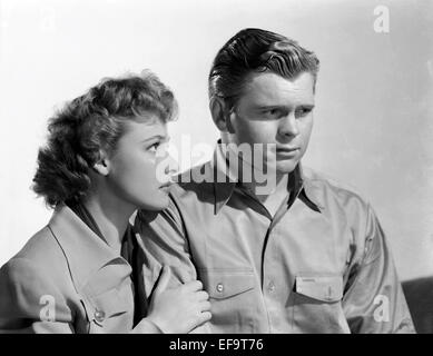 LARAINE DAY, Barry Nelson, ein heftig AUF DER BURMA ROAD, 1942 Stockfoto