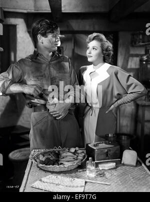 BARRY NELSON, Laraine Day, ein heftig AUF DER BURMA ROAD, 1942 Stockfoto