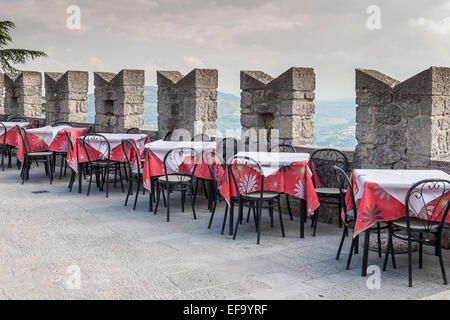 Restaurant-Terrasse Stockfoto