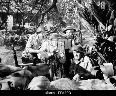 ROBERT TAYLOR, ROBERT WALKER, LLOYD NOLAN, THOMAS MITCHELL, BATAAN, 1943 Stockfoto