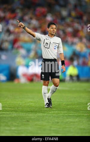 Sydney, Australien. 26. Januar 2015. Ryuji Sato (Schiedsrichter) Fußball: AFC Asien-Pokal Australien 2015 Halbfinalspiel zwischen Südkorea 2-0 Irak im Stadium Australia in Sydney, Australien. © Kenzaburo Matsuoka/AFLO/Alamy Live-Nachrichten Stockfoto