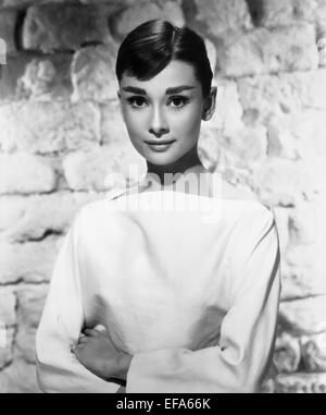 AUDREY HEPBURN SCHAUSPIELERIN (1953) Stockfoto