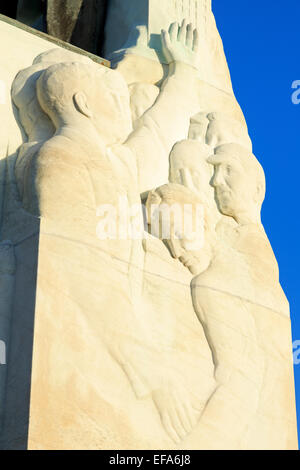 Huey Long Denkmal, State Capitol Building, Baton Rouge, Louisiana, USA Stockfoto