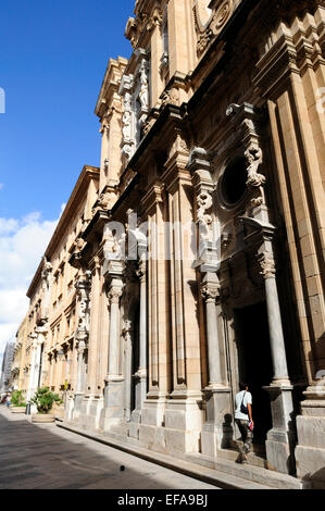 Die Kirche San Lorenzo in Trapani in der Provinz von Trapani, Sizilien Stockfoto