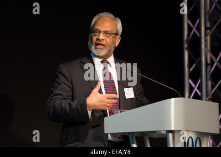 London, UK. 29. Januar 2015. Dr. Shuja Shafi, Sekretär des Muslim Council of Britain, Rede auf der britischen Werte-Konferenz Stockfoto