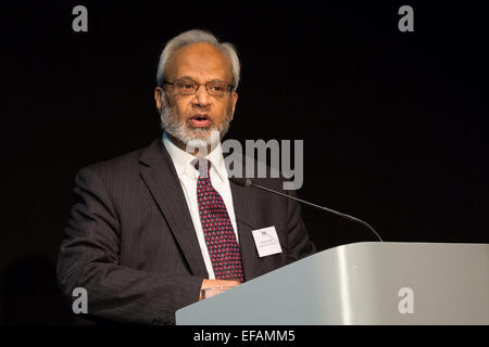 London, UK. 29. Januar 2015. Dr. Shuja Shafi, Sekretär des Muslim Council of Britain, Rede auf der britischen Werte-Konferenz Stockfoto
